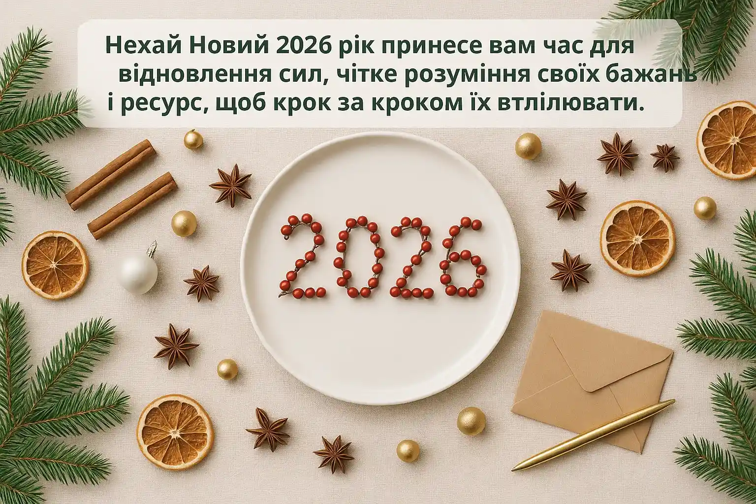 Привітання з новим роком 2026