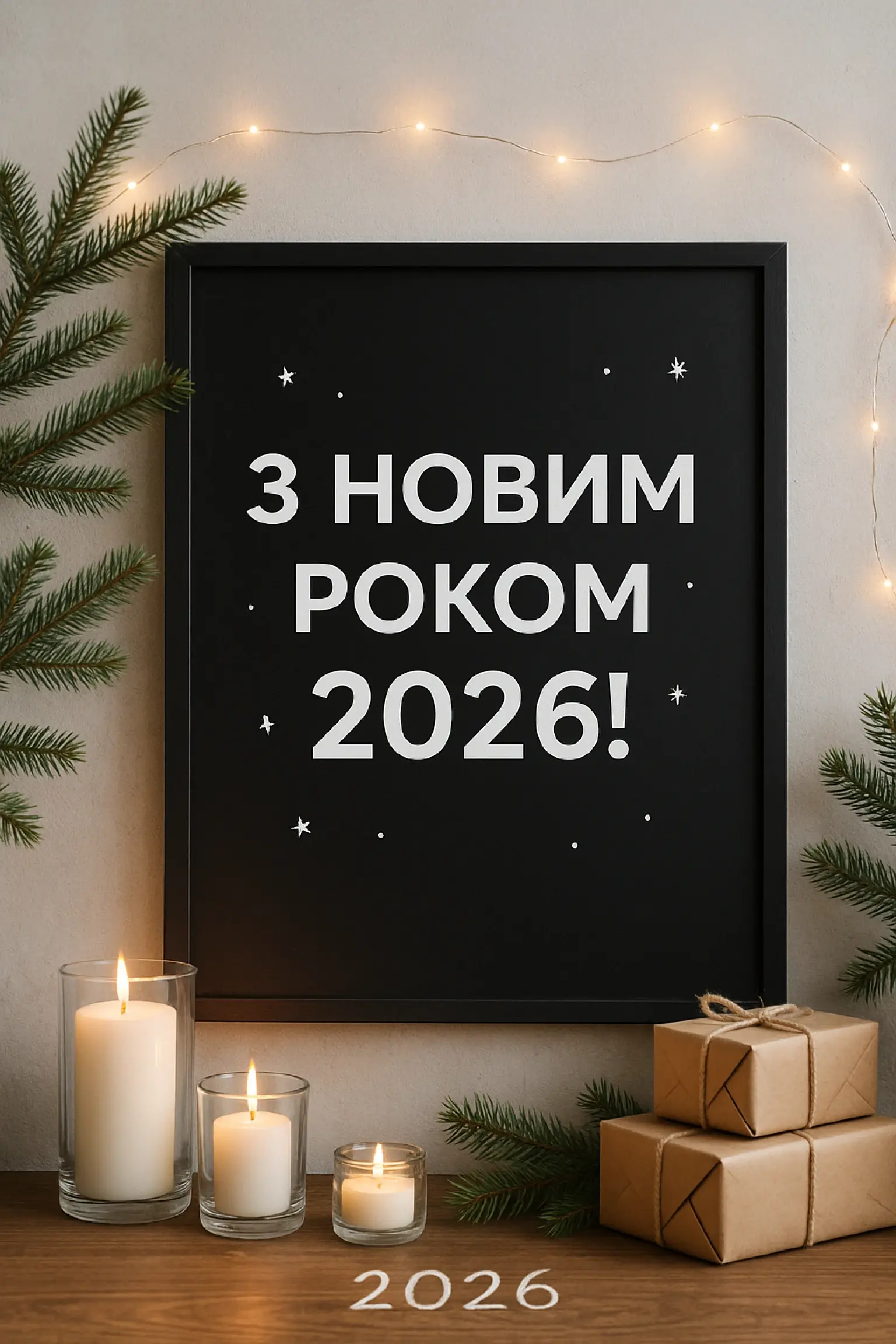 Привітання з новим роком 2026