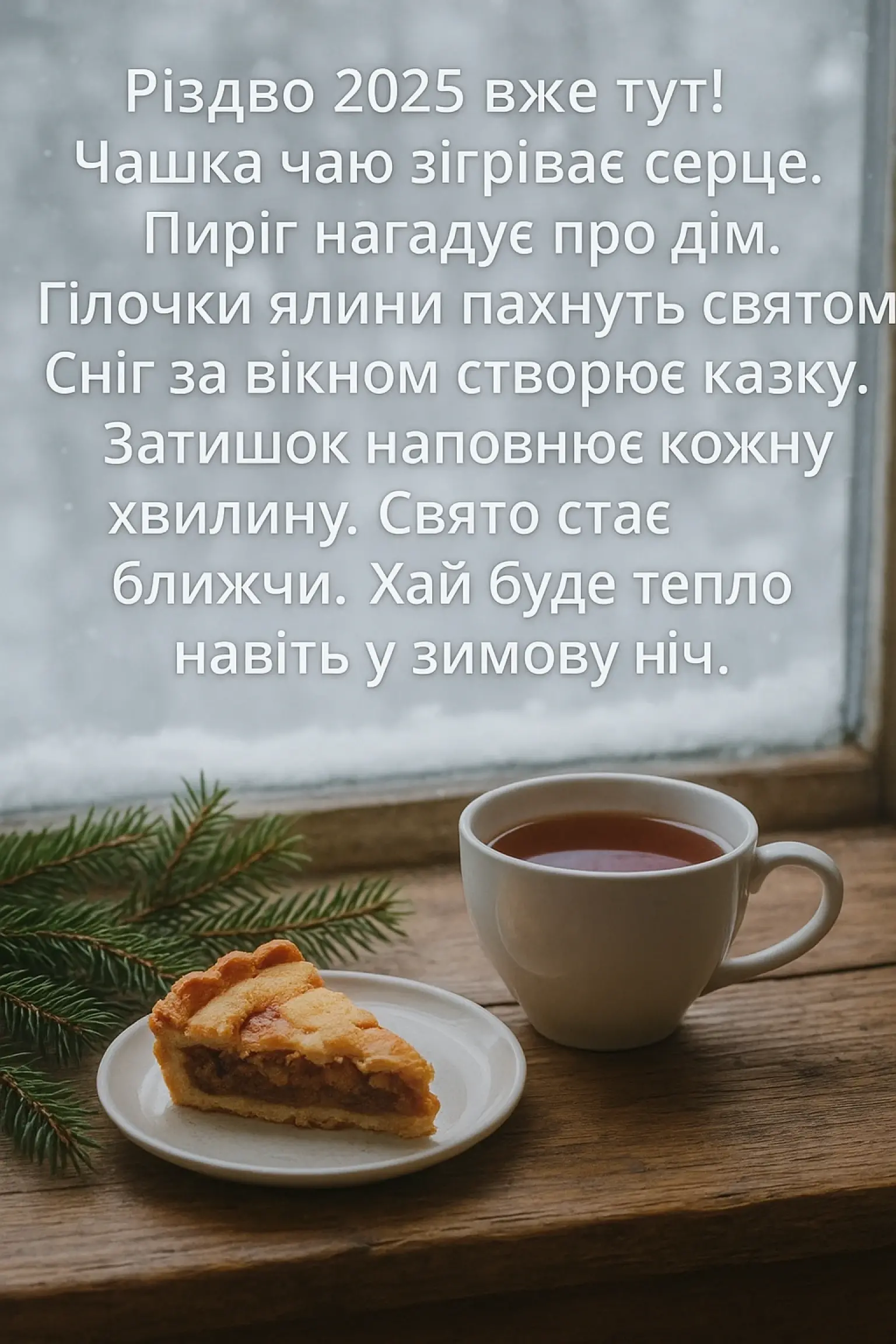 Привітання з різдвом 2025