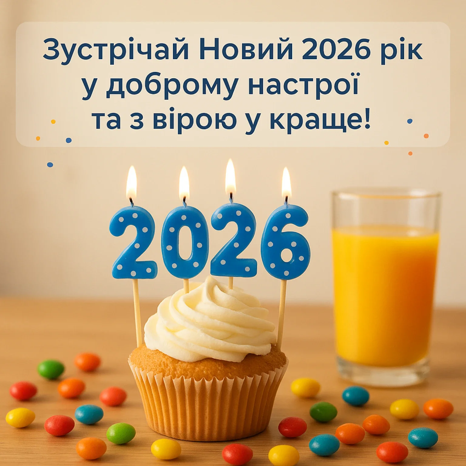 Привітання з прийдешнім новим роком 2026
