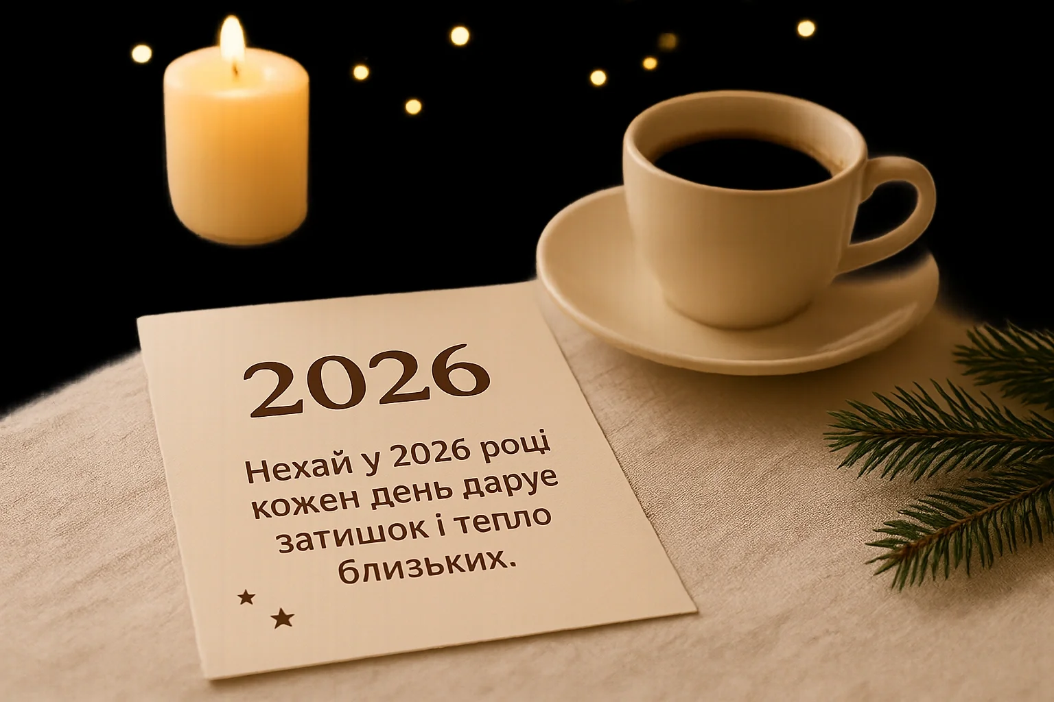 Привітання з прийдешнім новим роком 2026