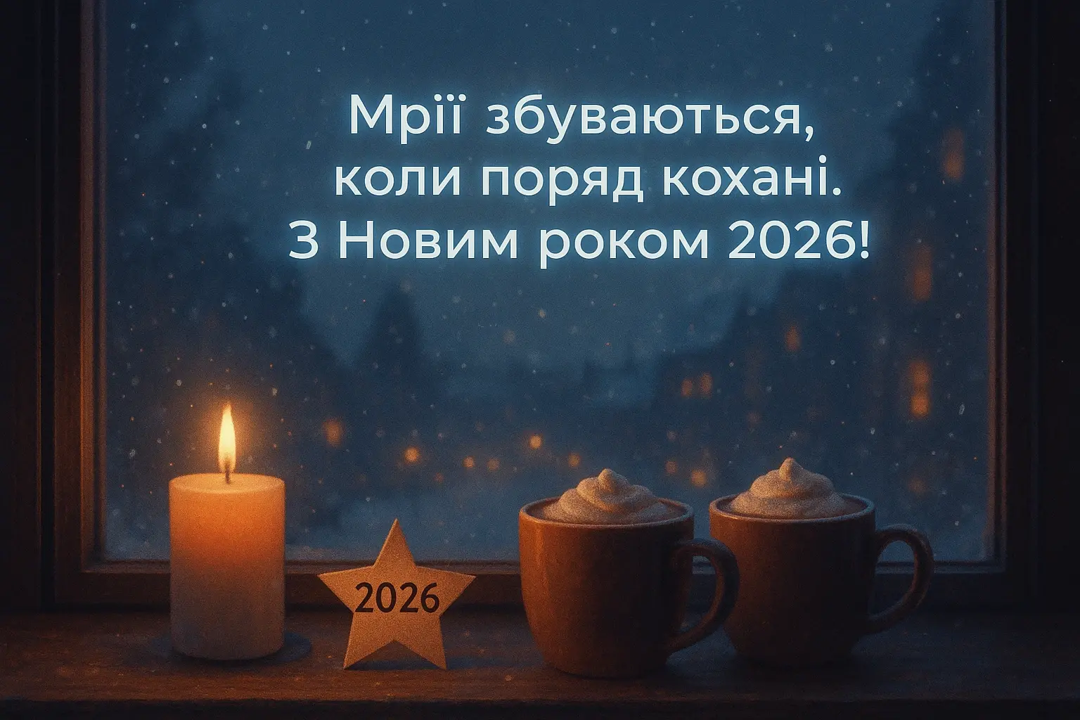 Привітання з прийдешнім новим роком 2026