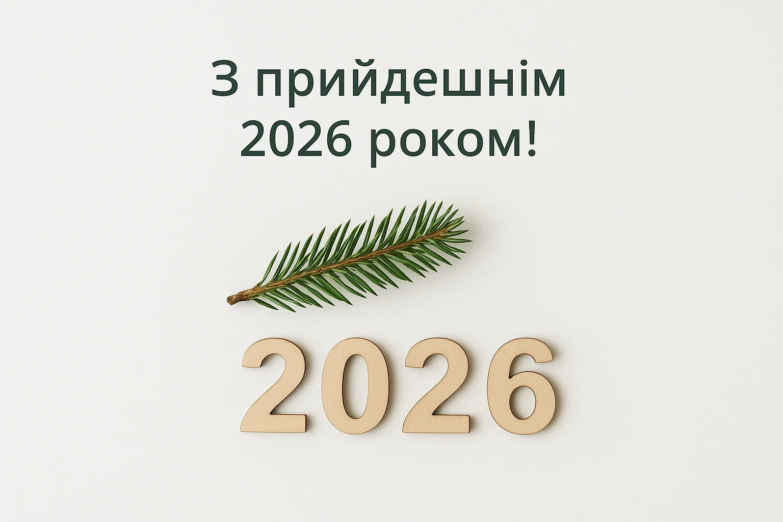 Привітання з прийдешнім новим роком 2026