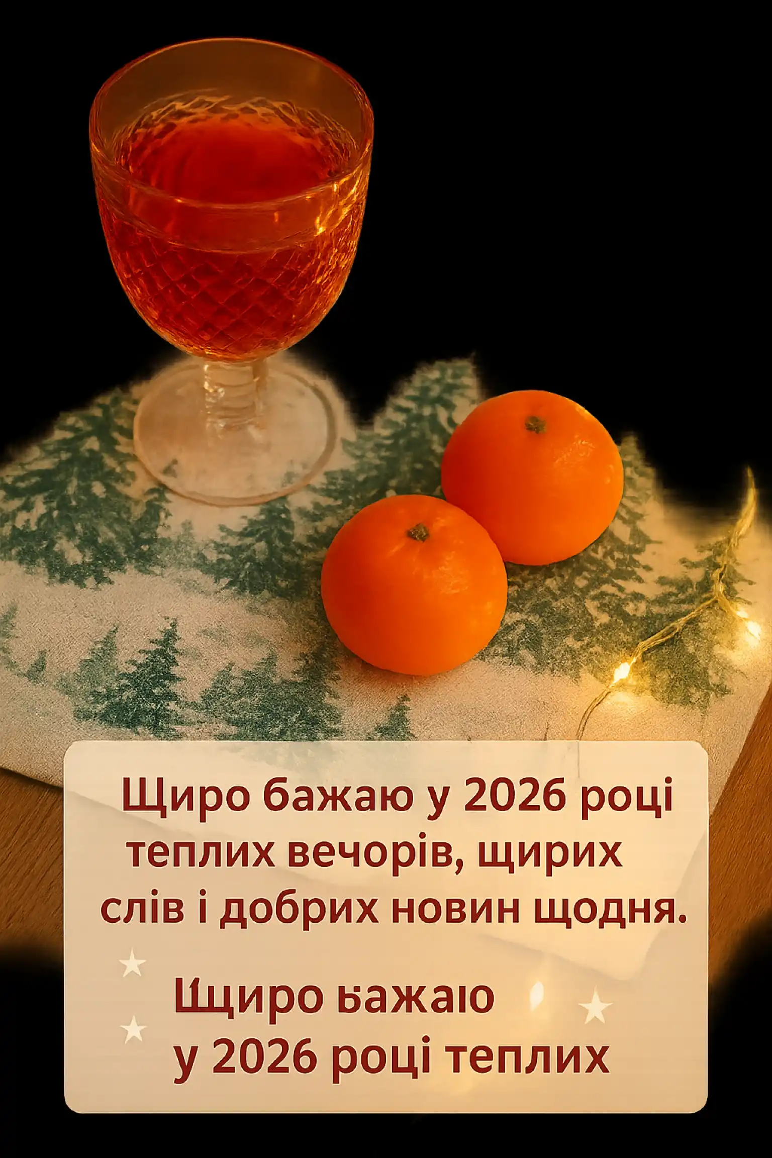 Привітання з прийдешнім новим роком 2026