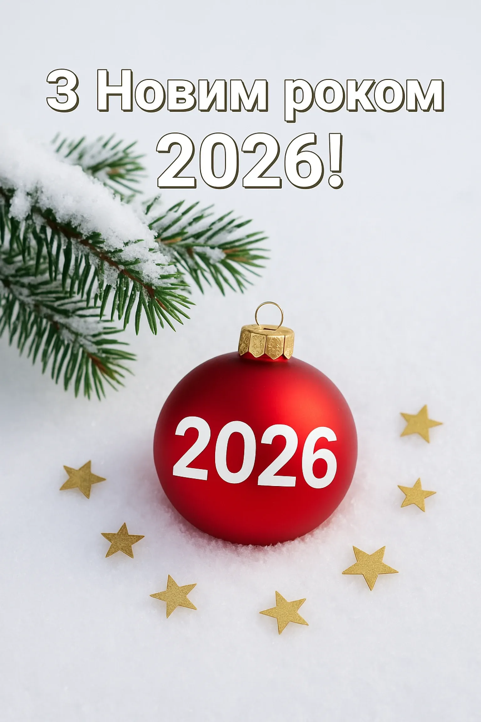 Привітання з прийдешнім новим роком 2026