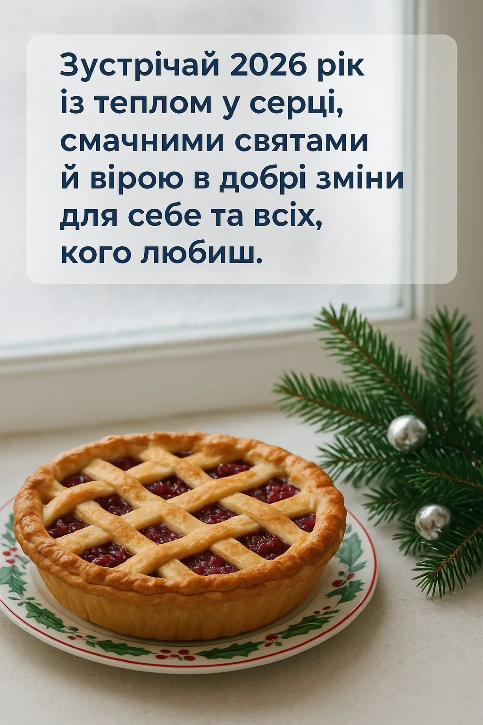 Привітання з прийдешнім новим роком 2026