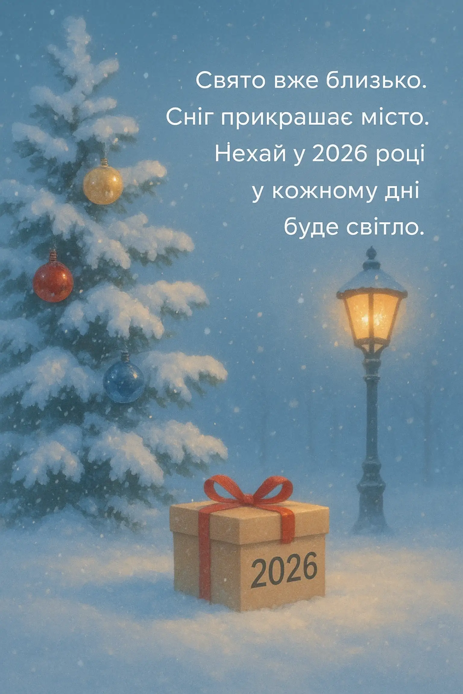 Привітання з прийдешнім новим роком 2026