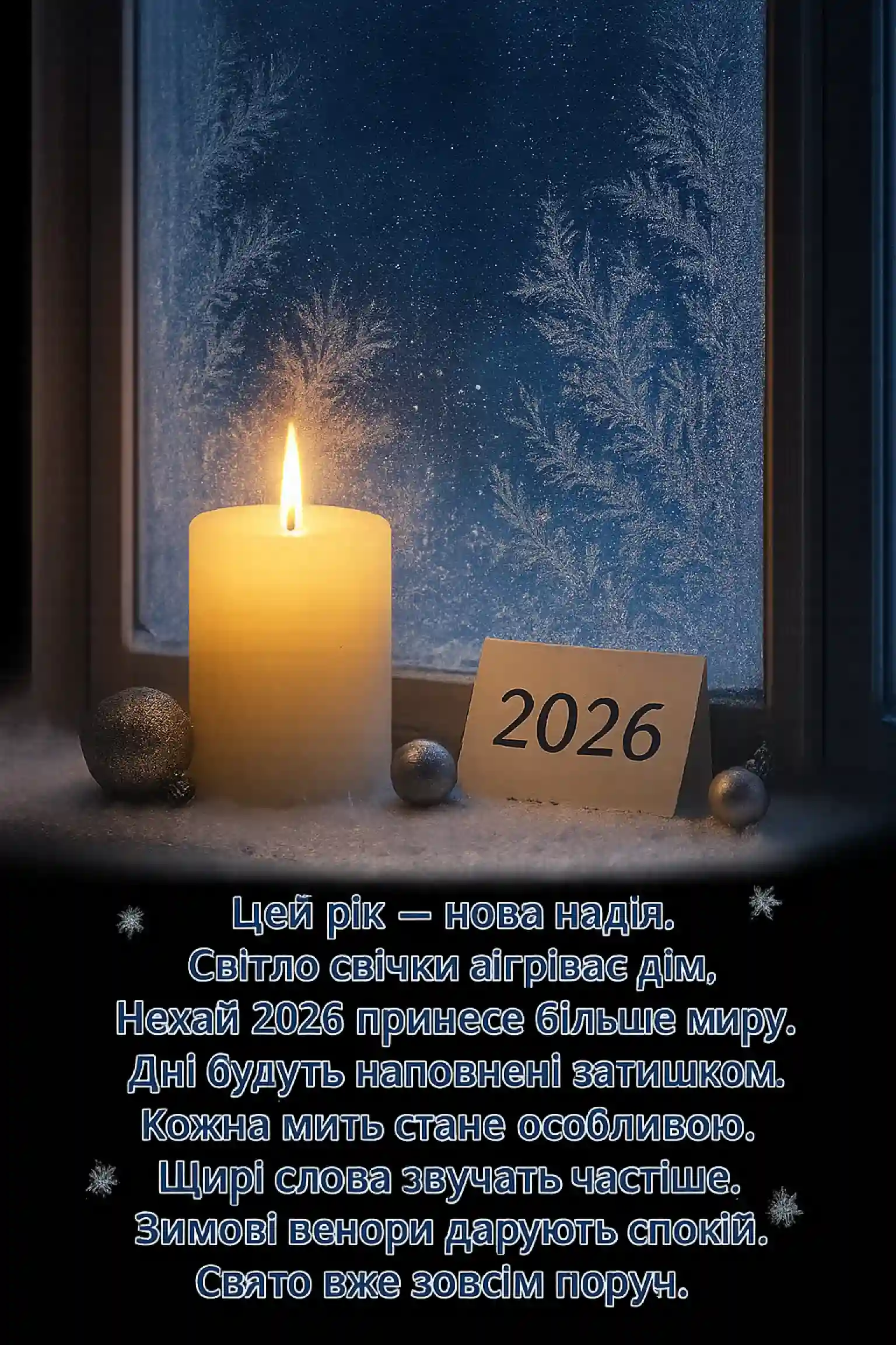 Привітання з прийдешнім новим роком 2026