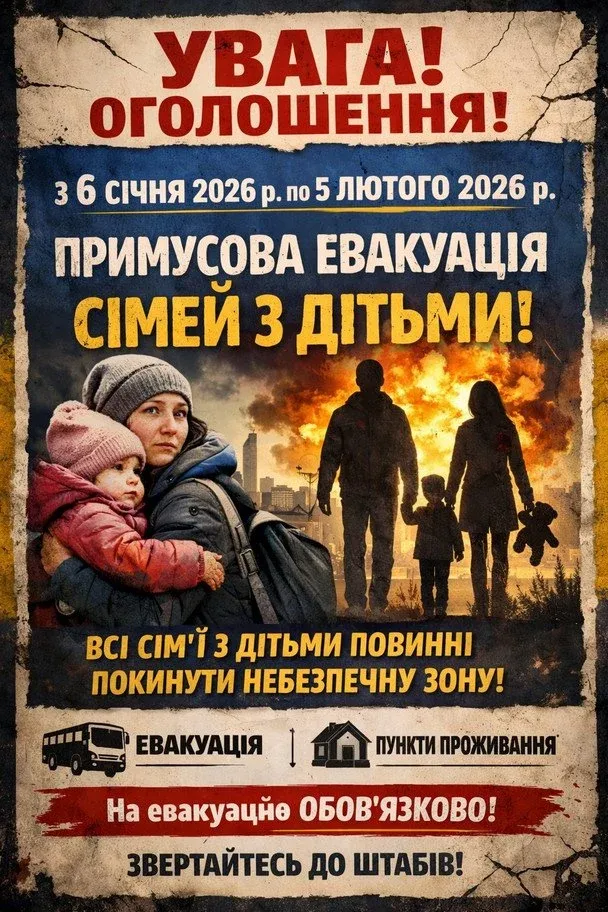 На Синельниківщині оголосили обов’язкову евакуацію дітей із понад десяти сіл