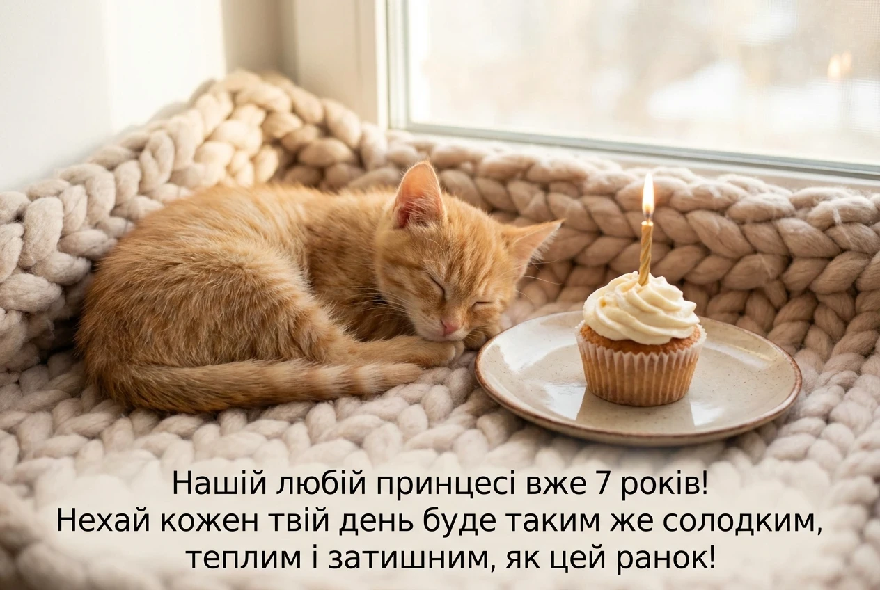 з днем народження внучок 7 років