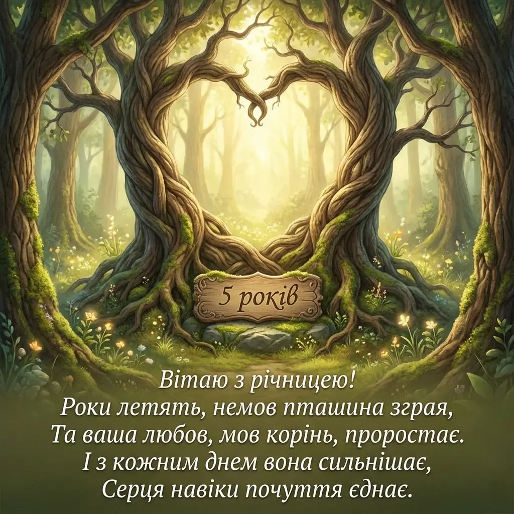 5 років весілля