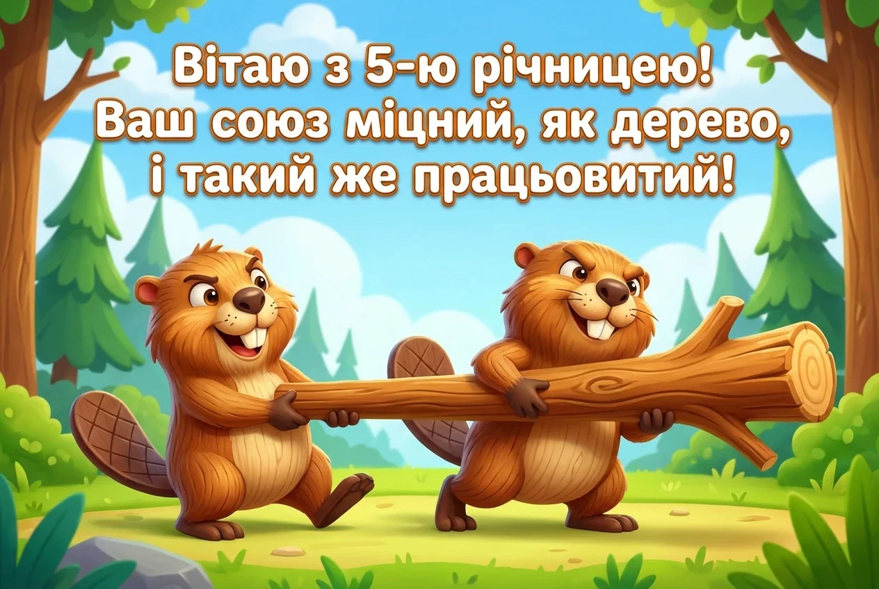 5 років весілля