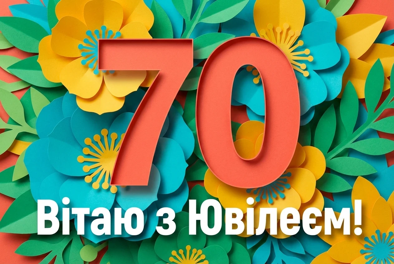 привітання з ювілеєм 70 років жінці у віршах