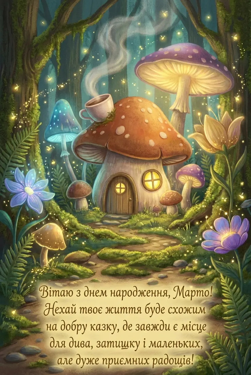 з днем народження Марта