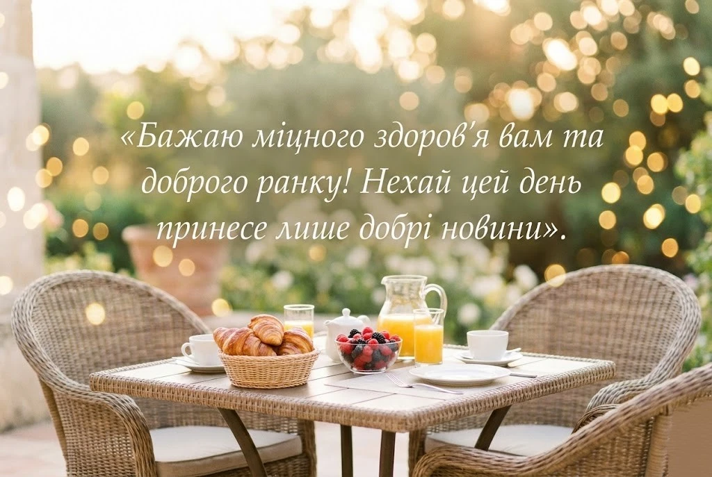 Доброго ранку, здоров’я вам: душевні картинки та щирі побажання для гарного настрою