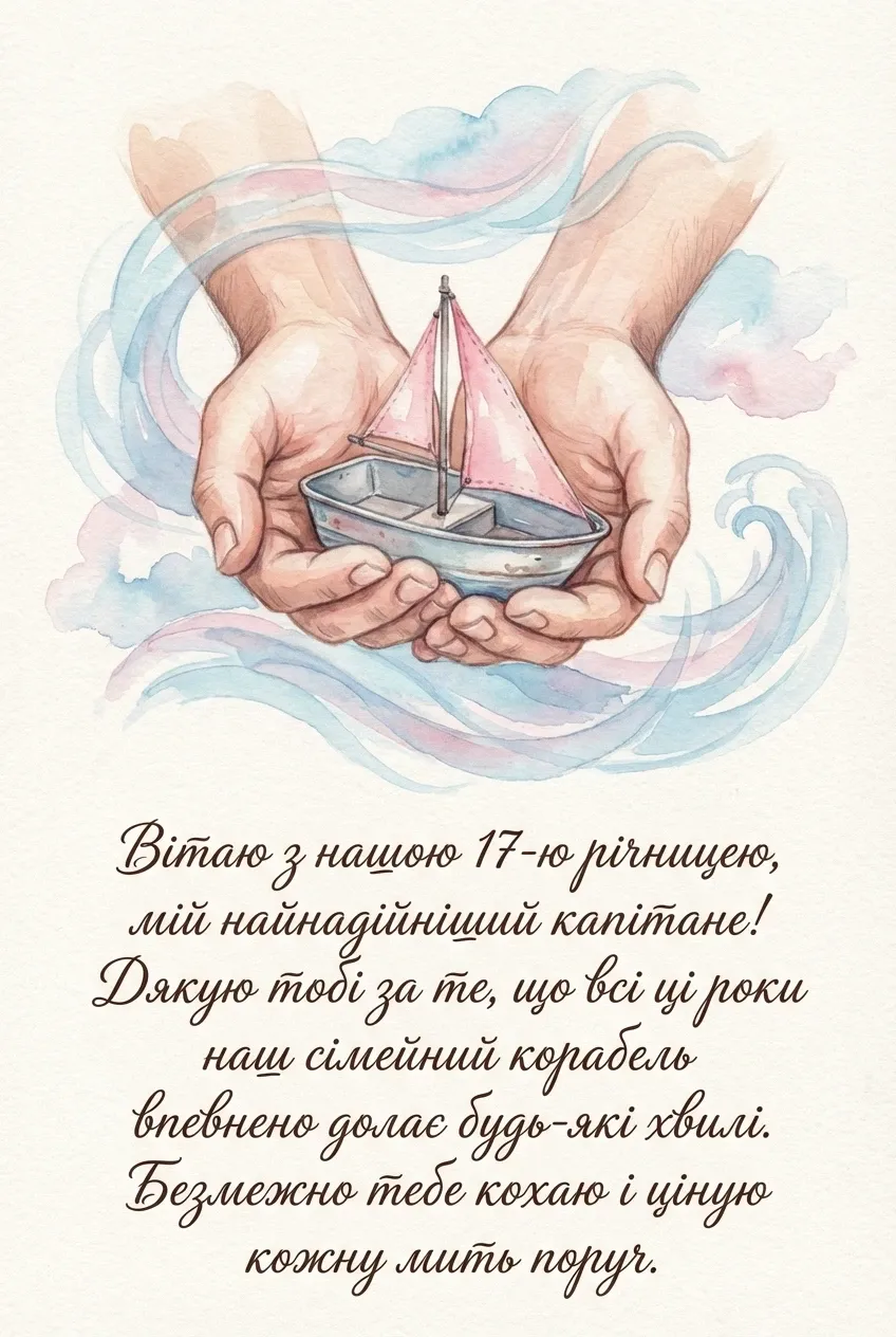 17 років весілля привітання для чоловіка