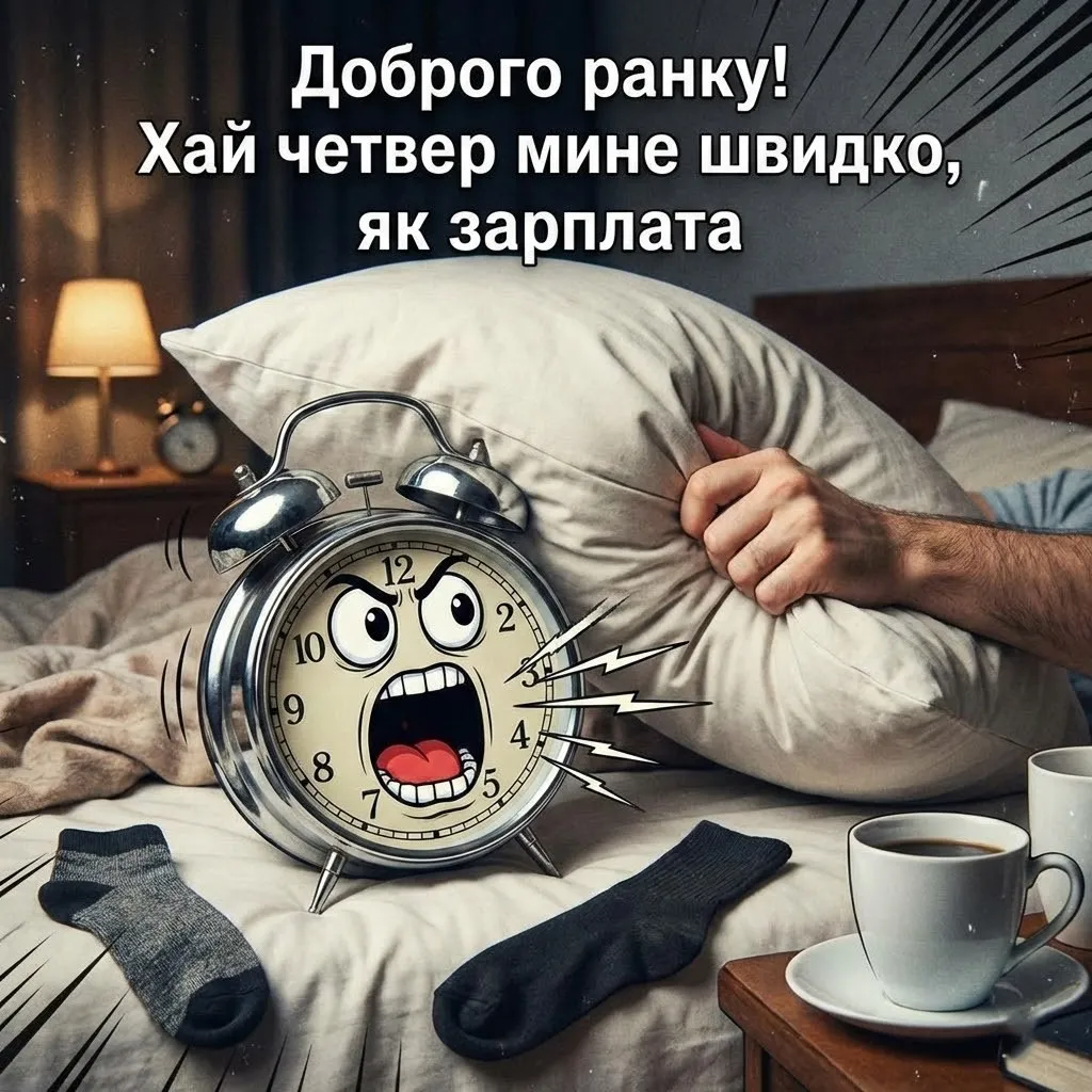 Доброго ранку четверга: картинки українською для душевного настрою