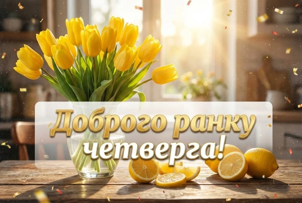 Доброго ранку четверга: картинки українською для душевного настрою