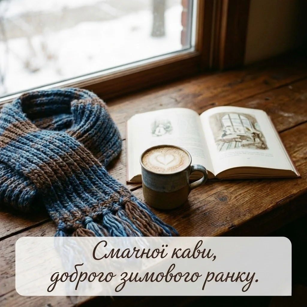 Доброго зимового ранку: душевні побажання, затишні картинки та привітання для гарного настрою