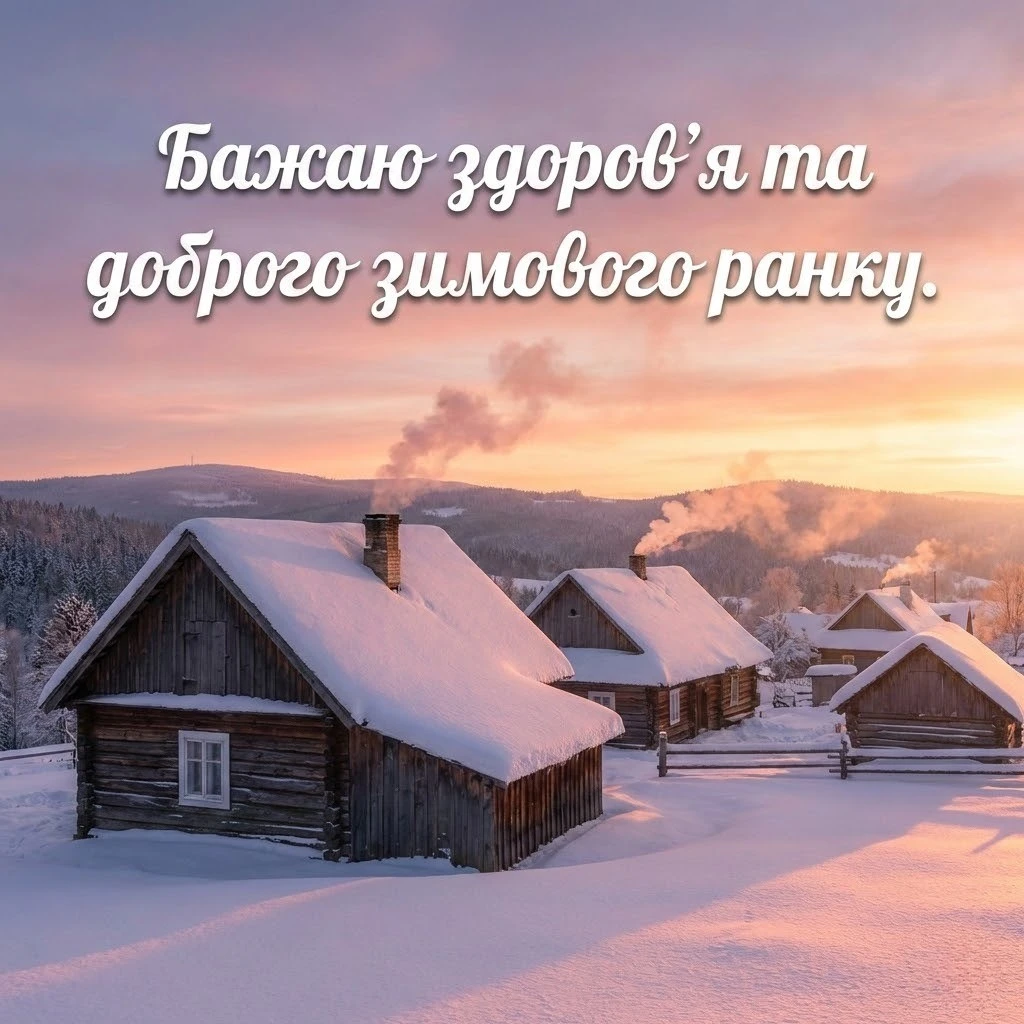 Доброго зимового ранку: душевні побажання, затишні картинки та привітання для гарного настрою