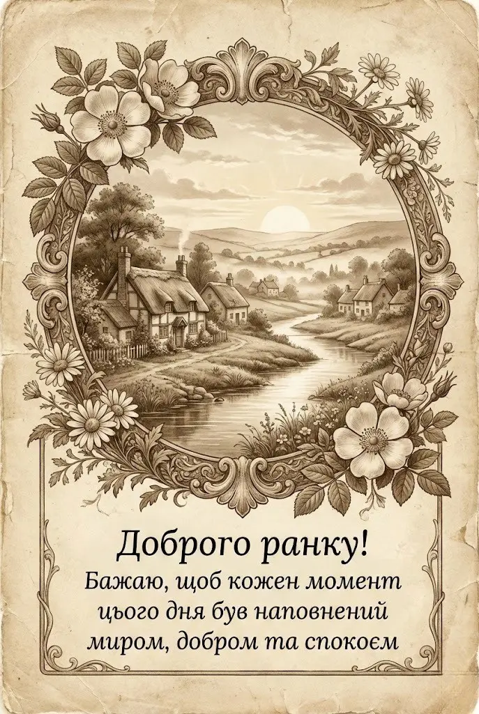 Доброго ранку! З новим днем: найкращі листівки та душевні побажання для гарного настрою