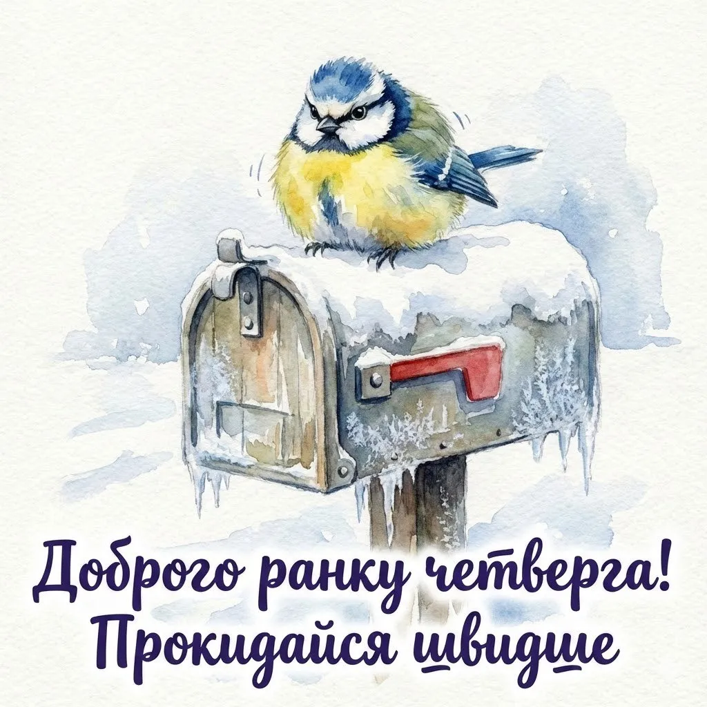Доброго ранку четверга: зима, затишні листівки та найтепліші побажання для гарного настрою
