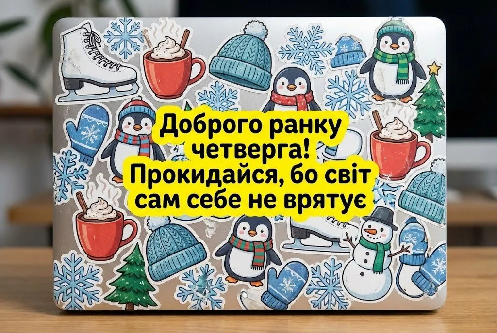 Доброго ранку четверга: зима, затишні листівки та найтепліші побажання для гарного настрою
