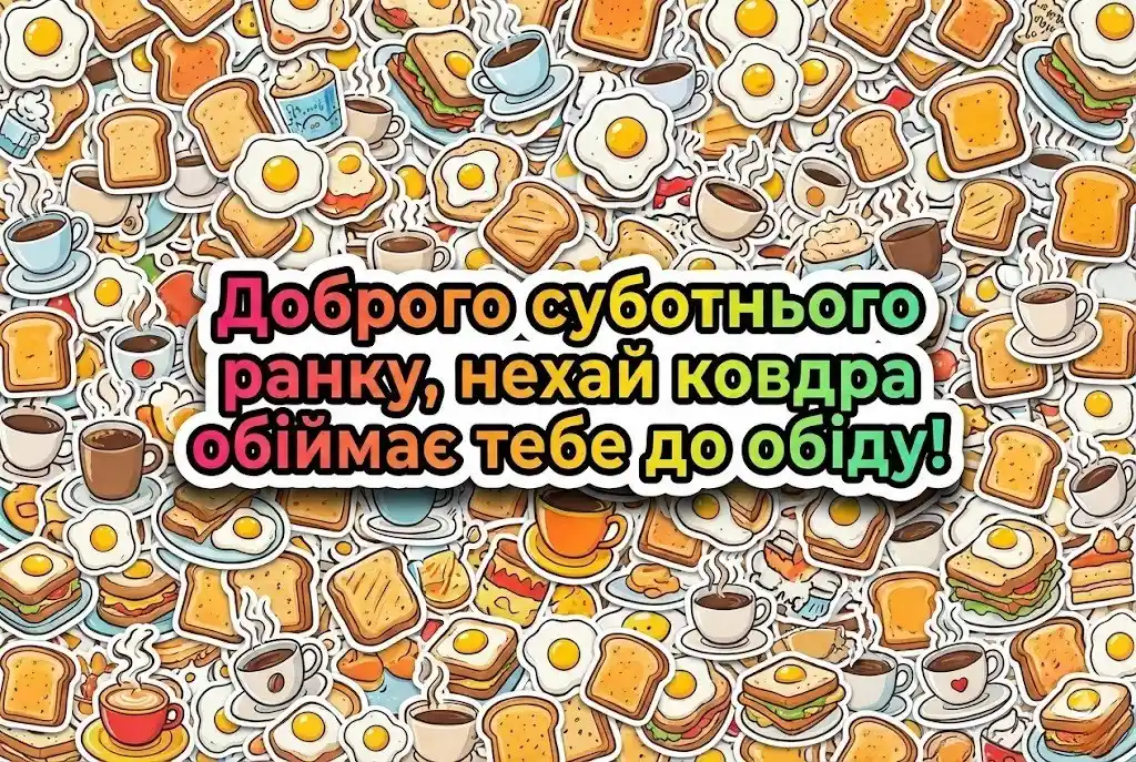 Доброго ранку суботи: прикольні картинки та дотепні побажання для найкращого вихідного
