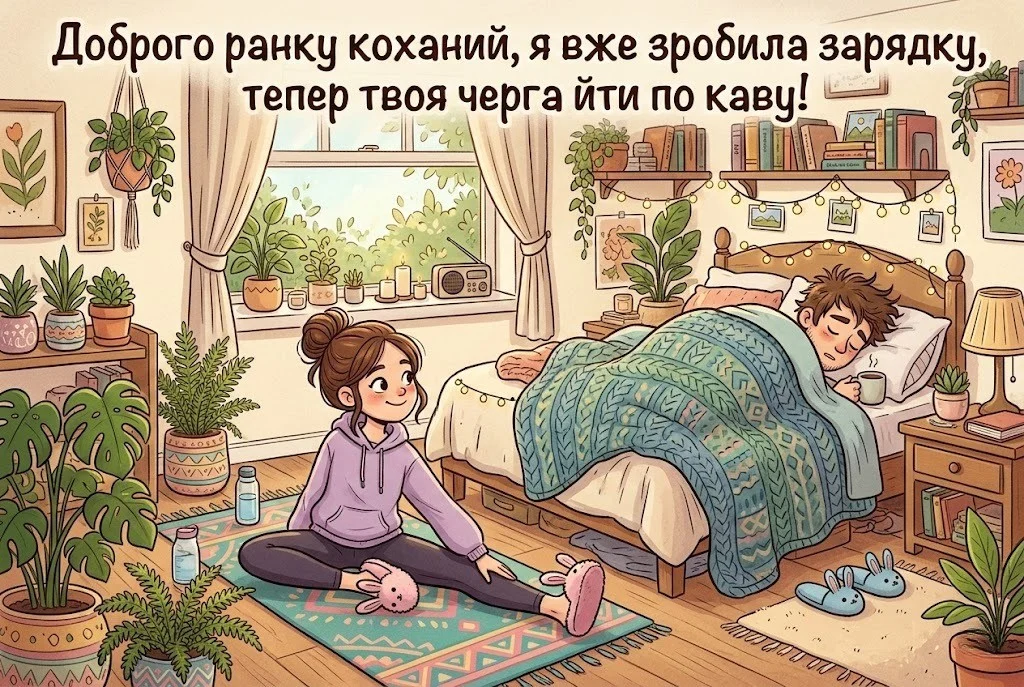 Доброго ранку, коханий: мультяшні картинки для найкращого початку дня