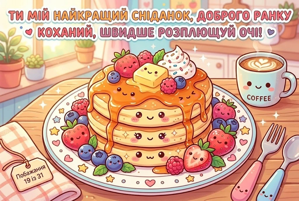 Доброго ранку, коханий: мультяшні картинки для найкращого початку дня