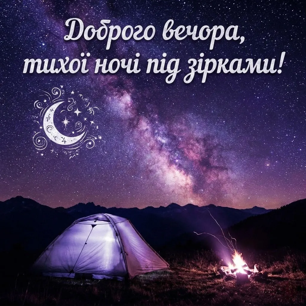 Доброго вечора та тихої ночі: найкращі картинки українською для незабутньої подорожі