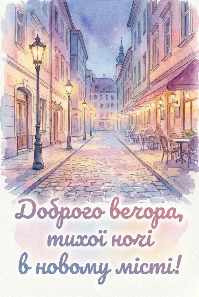 Доброго вечора та тихої ночі: найкращі картинки українською для незабутньої подорожі