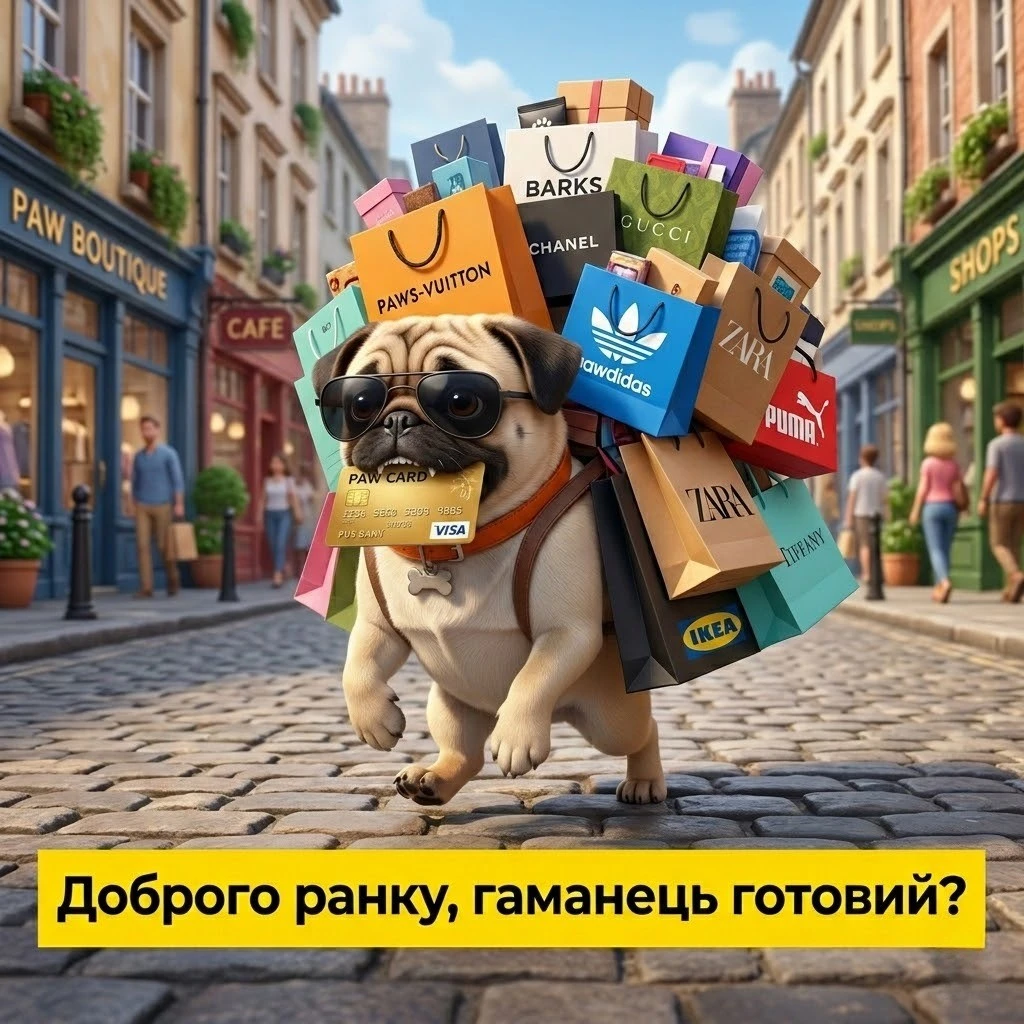 Доброго ранку та чудового дня: смішні картинки про шопінг для гарного настрою
