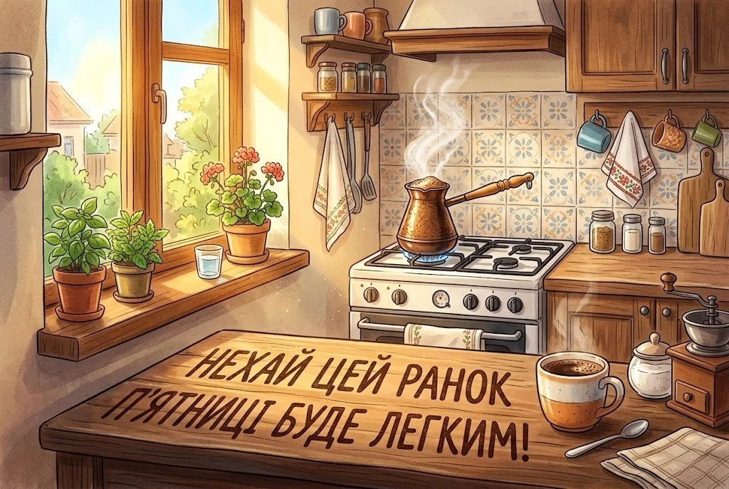 Доброго ранку п’ятниці: душевні картинки українською для гарного настрою