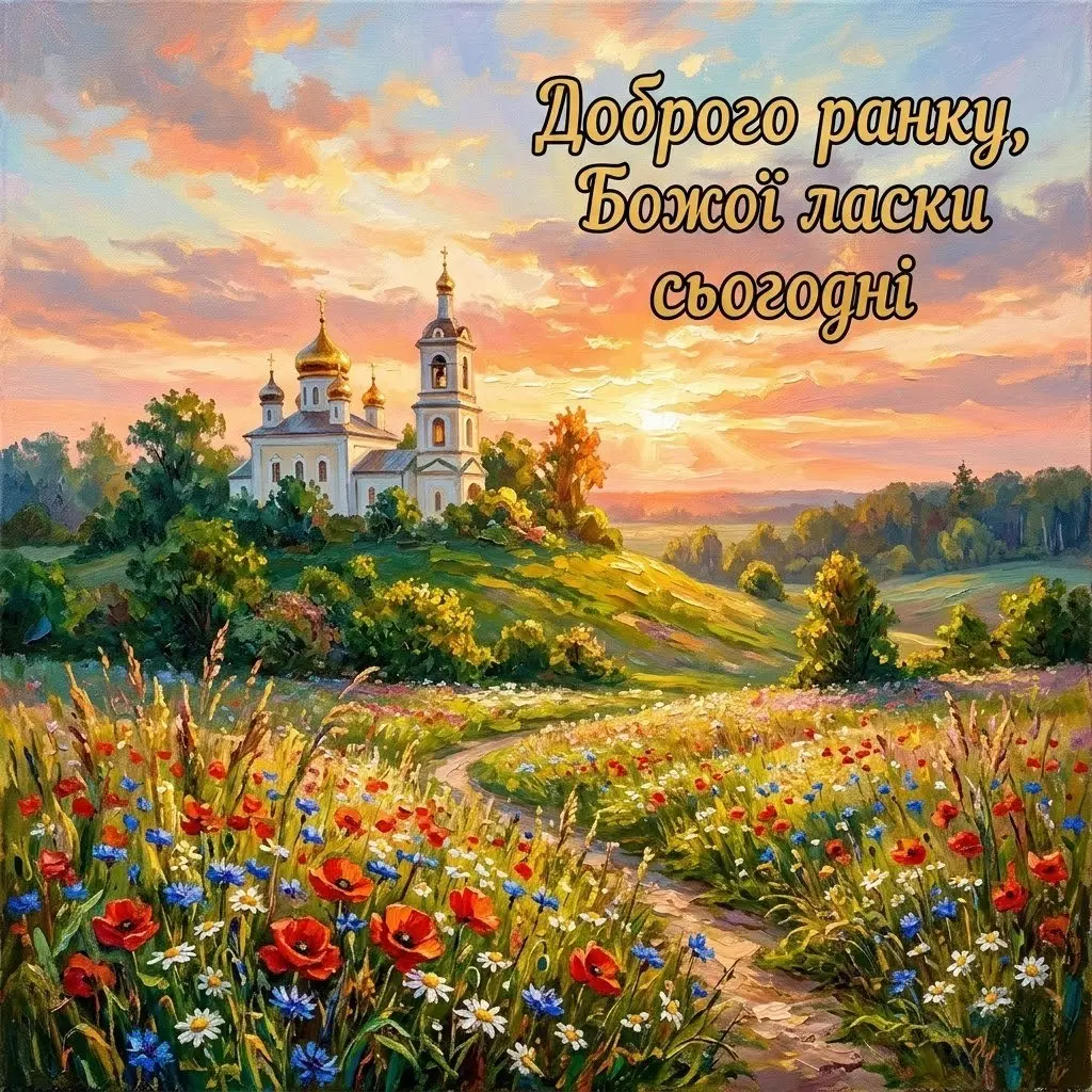 Доброго ранку та Божого благословення на цей день: душевні картинки й найкращі побажання