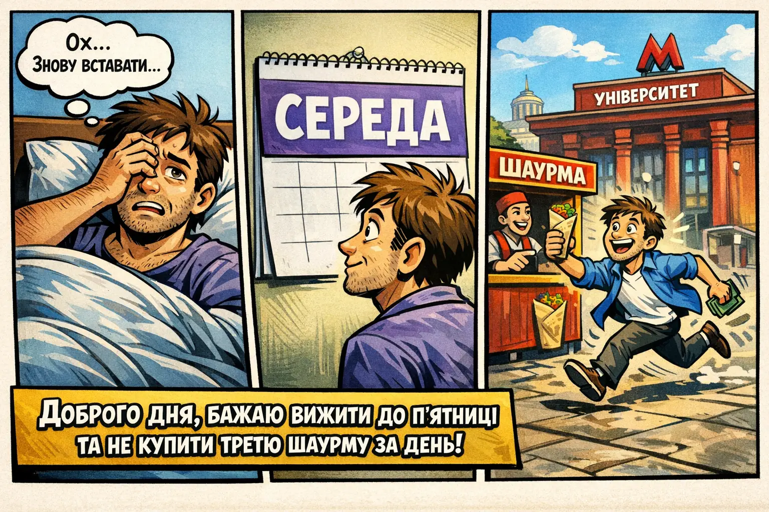 Доброго дня середи: картинки, харківський гумор та найтепліші побажання