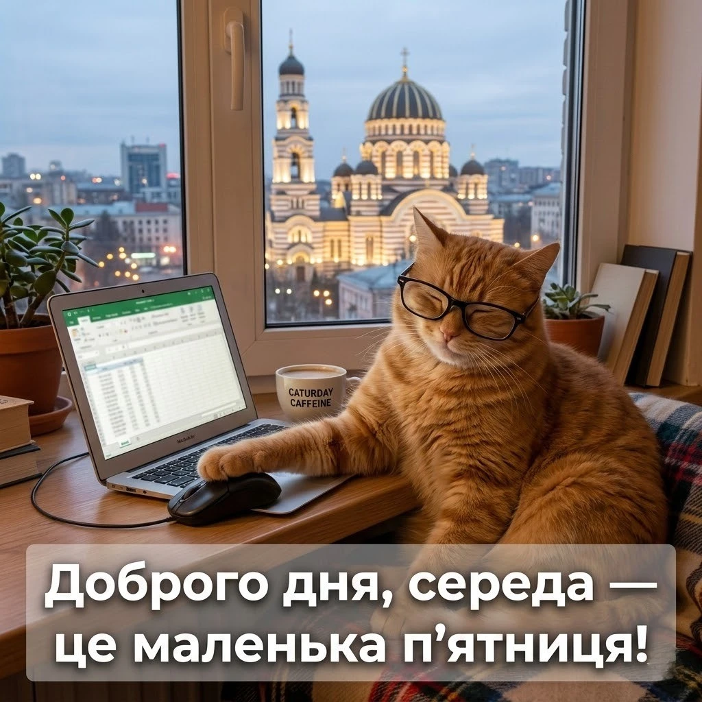 Доброго дня середи: картинки, харківський гумор та найтепліші побажання