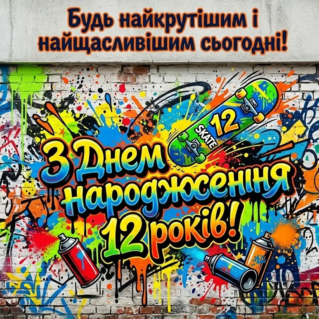 Привітання з днем народження хлопчику 12 років