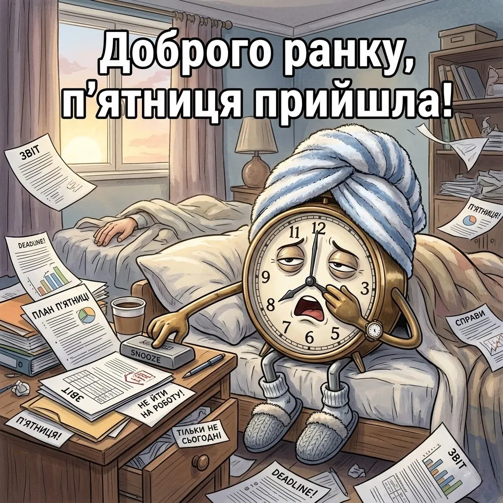Доброго мирного ранку п’ятниці: картинки з гумором та гарний настрій