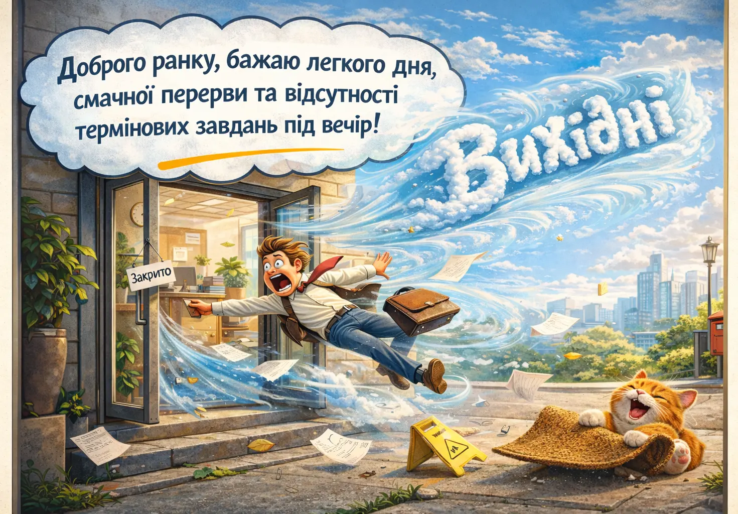 Доброго мирного ранку п’ятниці: картинки з гумором та гарний настрій