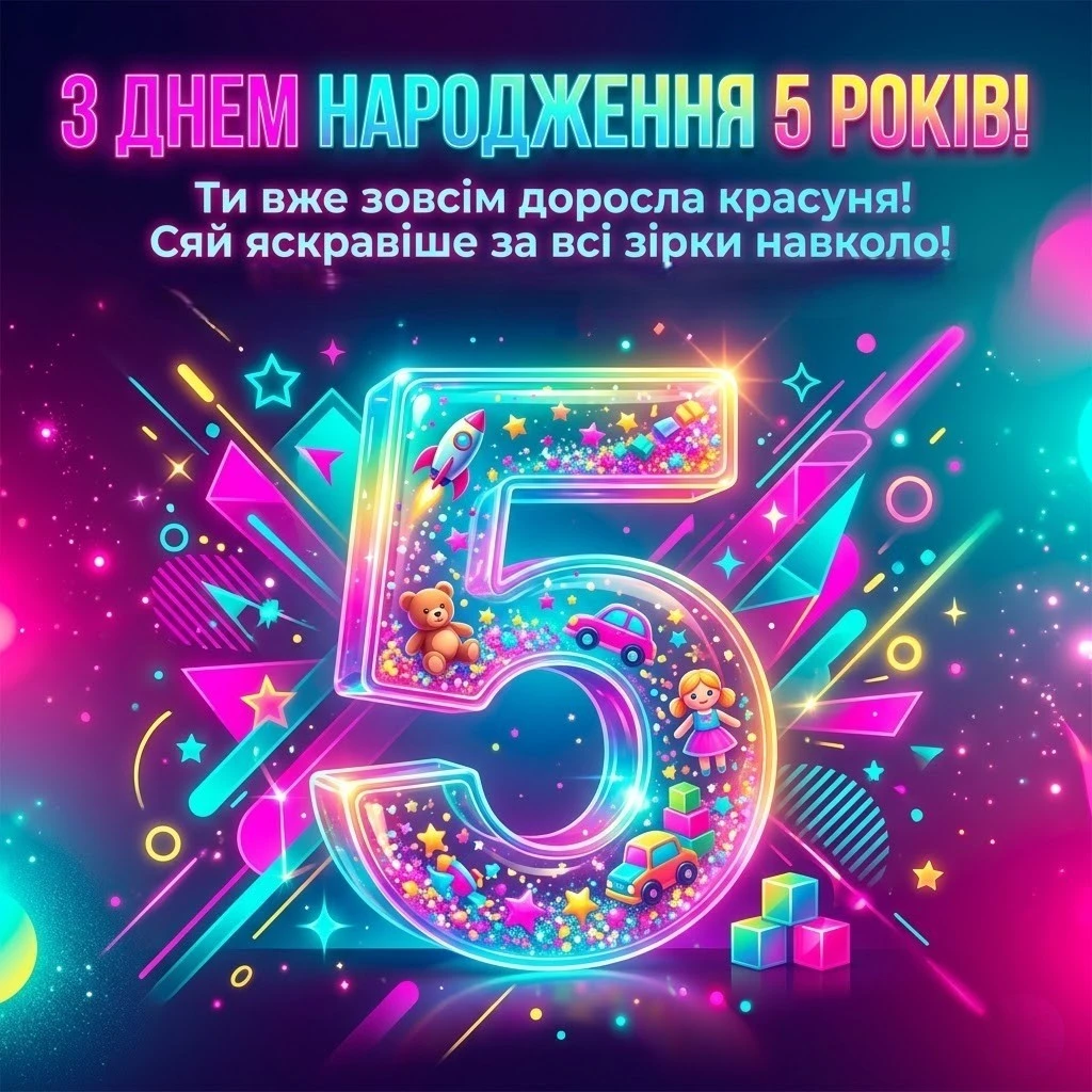 Найкращі привітання з днем народження дівчинці на 5 років: вірші та проза