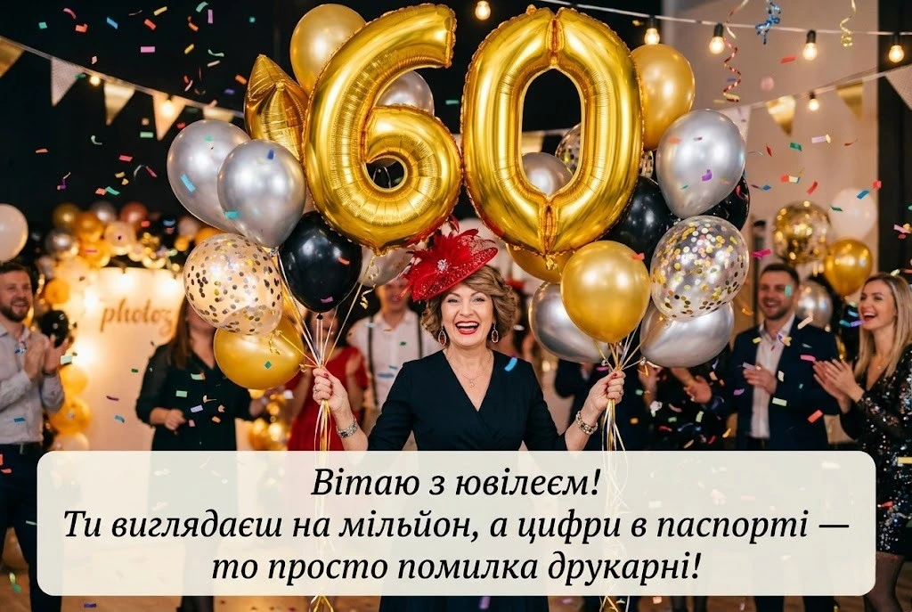 Найкращі привітання з ювілеєм 60 років для жінки: вірші та проза