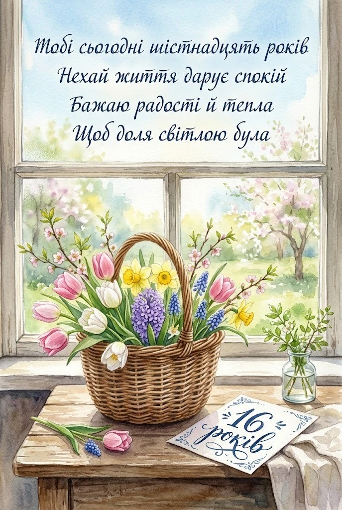 З днем народження 16 років: картинки, листівки та натхненні побажання