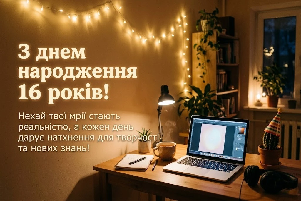 З днем народження 16 років: картинки, листівки та натхненні побажання