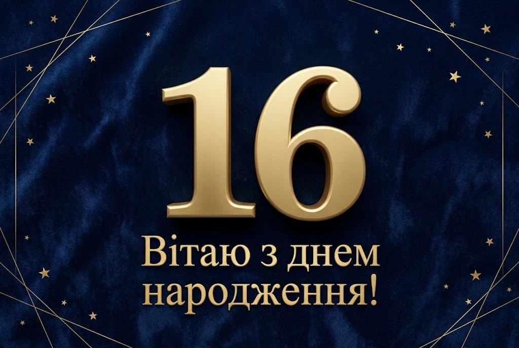 З днем народження 16 років: картинки, листівки та натхненні побажання