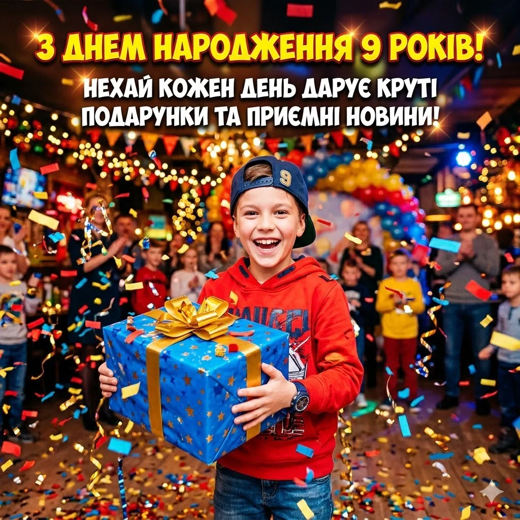 З днем народження, 9 років! Короткі, смішні та душевні привітання