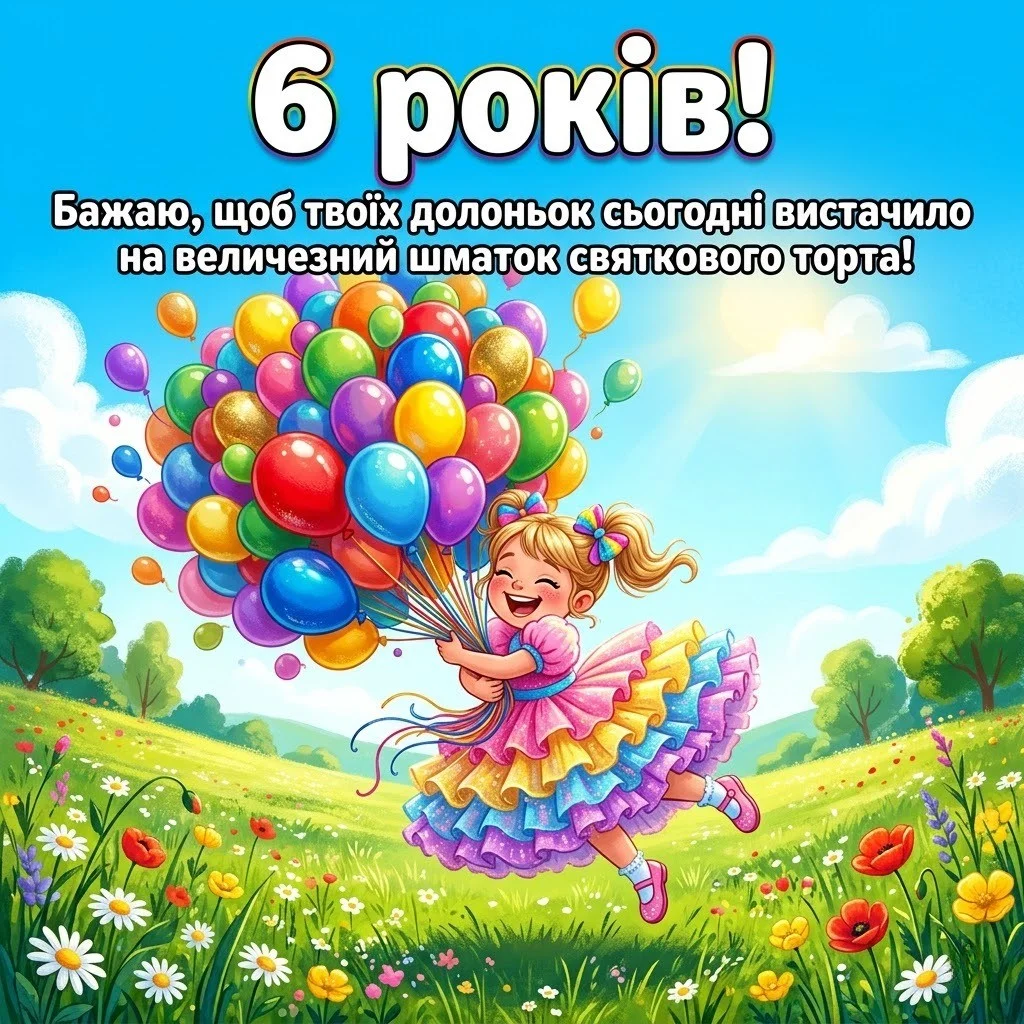 Привітання для маленької принцеси: донечці виповнюється 6 років