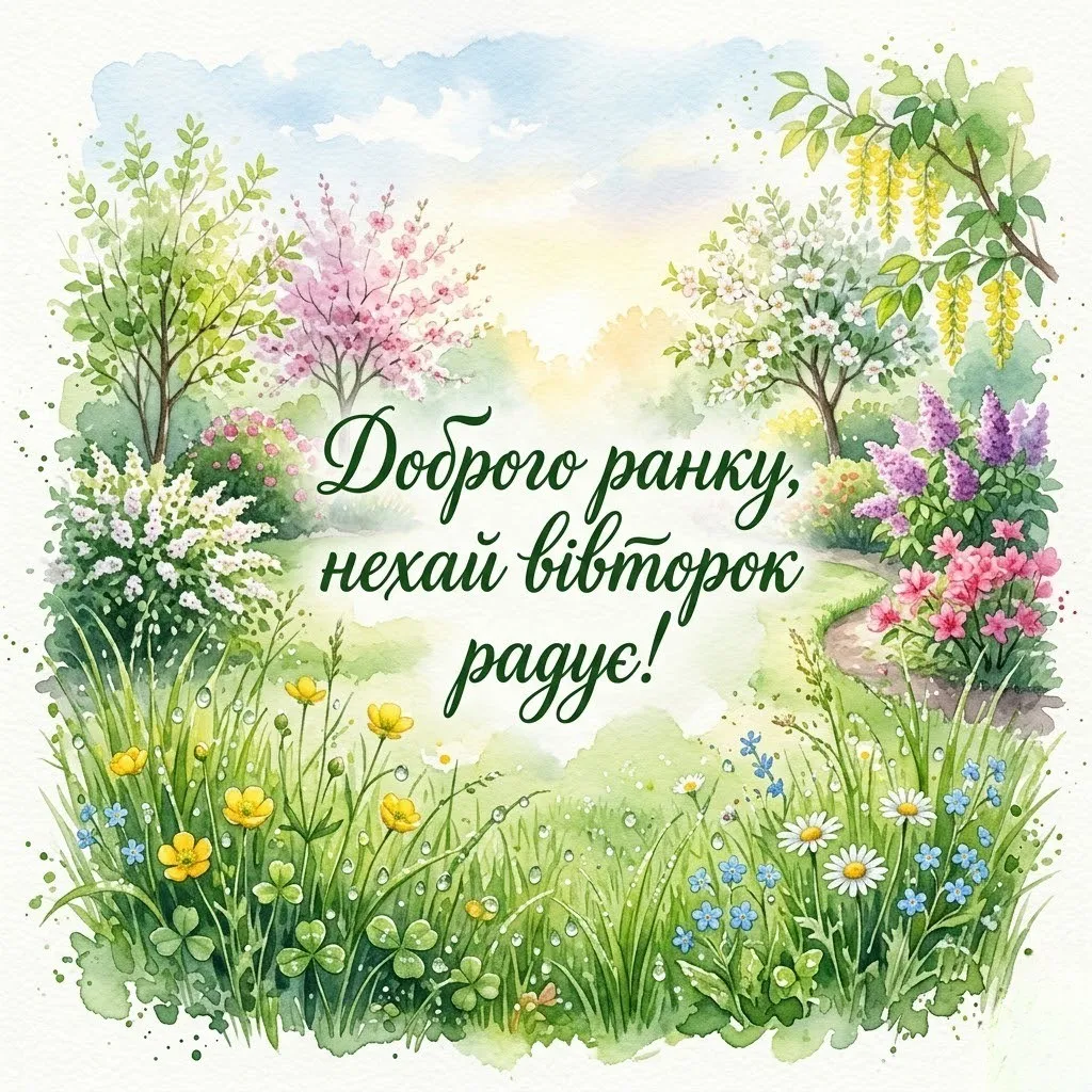 Доброго ранку, вдалого вівторка: душевні побажання та найкрасивіші картинки для гарного настрою