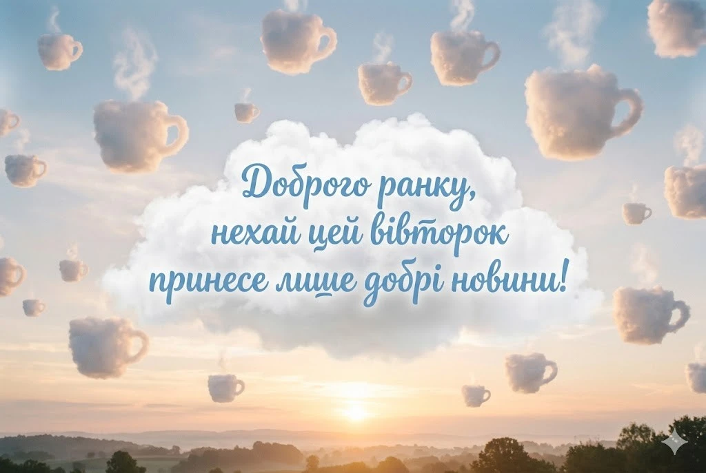 Доброго ранку, вдалого вівторка: душевні побажання та найкрасивіші картинки для гарного настрою