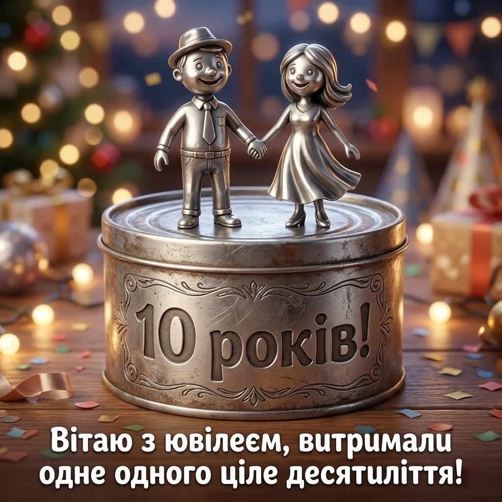 Ювілей 10 років весілля: привітання, що торкаються самого серця